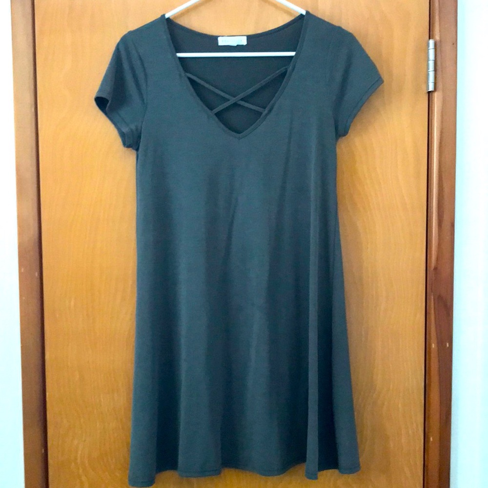 Socialite Olive Green Dress